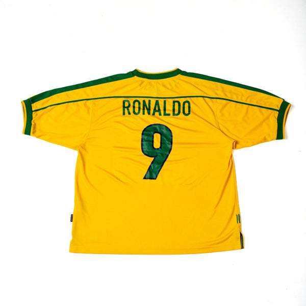 BRASILE 1998 - RONALDO #9 - HOME JERSEY (XXL)