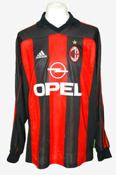 MILAN 2000/2001 - MATCHWORN - SHEVCHENKO - HOME