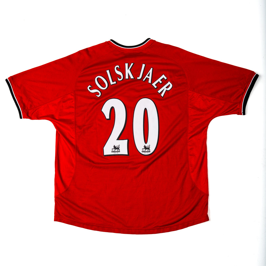 MANCHESTER UNITED 2000/01 - SOLSKJAER #20 - HOME JERSEY
