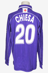 FIORENTINA 2000/2001 - MATCHWORN - CHIESA -HOME