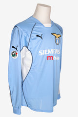LAZIO 2001/02 - MATCHWORN - CLAUDIO LOPEZ