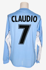LAZIO 2001/02 - MATCHWORN - CLAUDIO LOPEZ