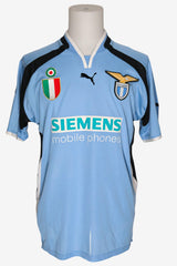 LAZIO 2000/01 - MATCHWORN - VERON - XL