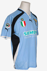LAZIO 2000/01 - MATCHWORN - VERON - XL