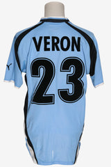 LAZIO 2000/01 - MATCHWORN - VERON - XL