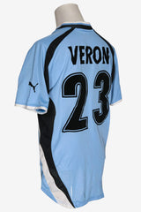 LAZIO 2000/01 - MATCHWORN - VERON - XL