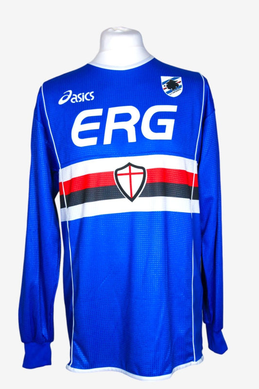 SAMPDORIA 2002/03 - HOME - MATCHWORN - BETTARINI - XL