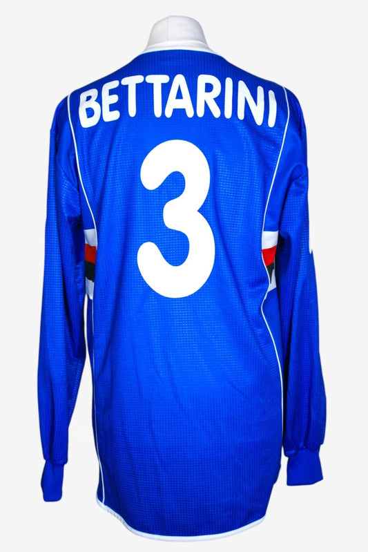 SAMPDORIA 2002/03 - HOME - MATCHWORN - BETTARINI - XL