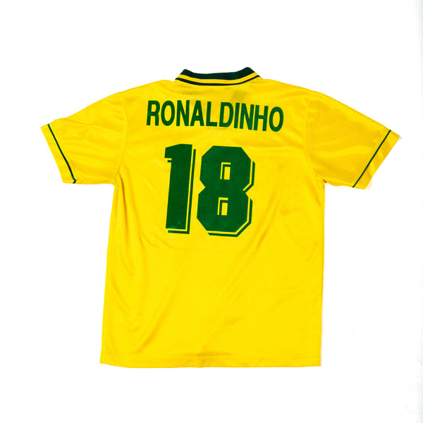 BRASILE 1996 - RONALDO  #18 - HOME JERSEY (L)