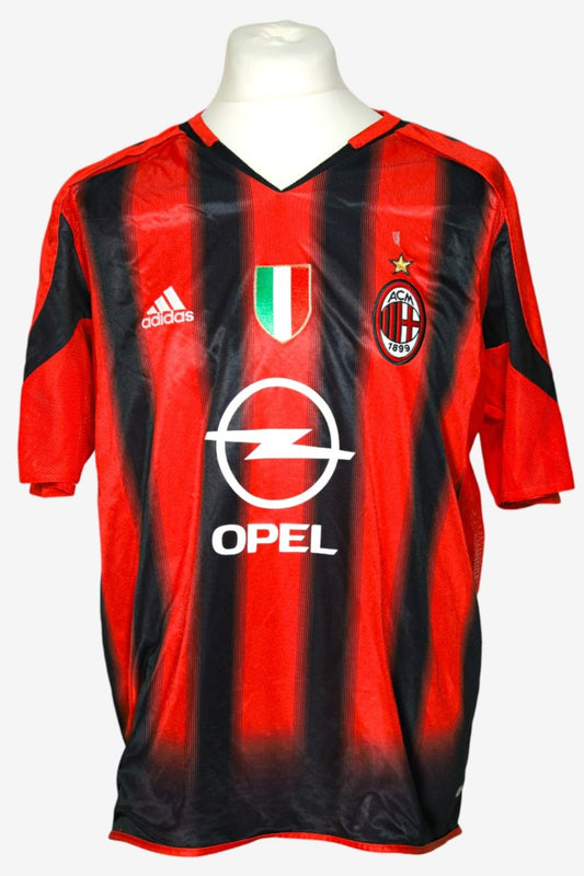 MILAN 2004/2005 - HOME - MATCHWORN - MALDINI - XL