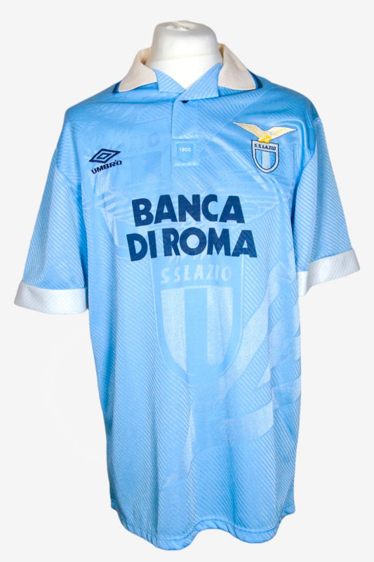 LAZIO 1994/1995 - HOME - MATCHWORN - 11 (SIGNORI) - XL