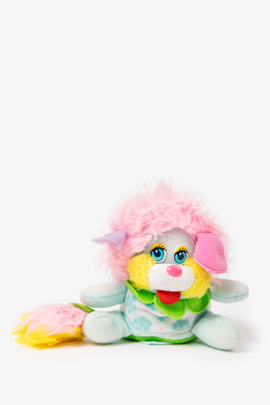 Peluche Popples, bianco e rosa