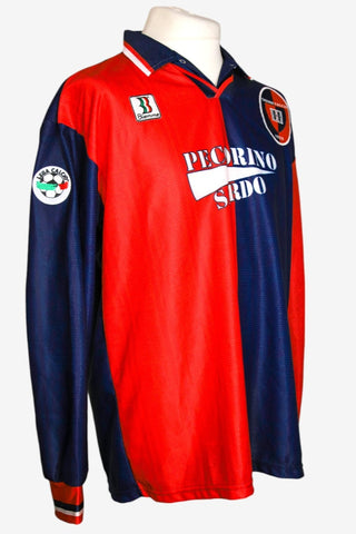 CAGLIARI 1998/99 - HOME - MATCHWORN - 0'NEAL - XL