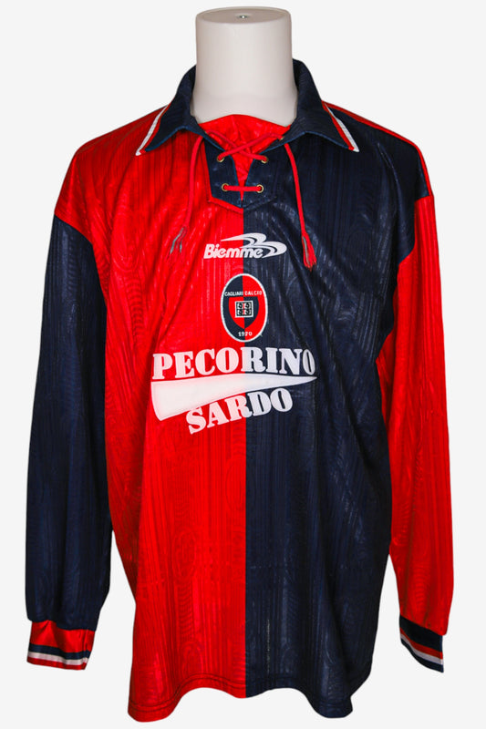 CAGLIARI 1999/00 - HOME - MATCHWORN - BERRETTA - XL