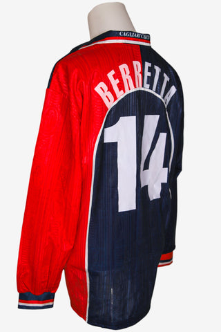 CAGLIARI 1999/00 - HOME - MATCHWORN - BERRETTA - XL