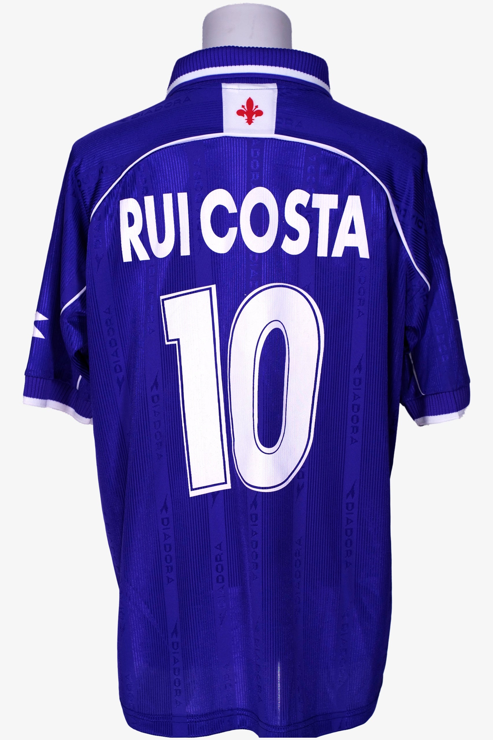 FIORENTINA 2000/01 - RUI COSTA #10 - HOME MATCH ISSUED