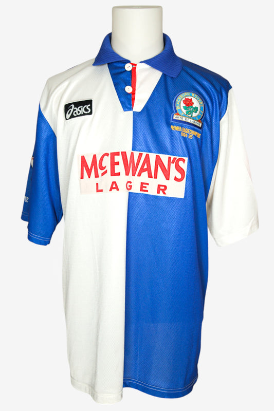 BLACKBURN ROVERS 1995/96 - HOME - SHEARER - XL